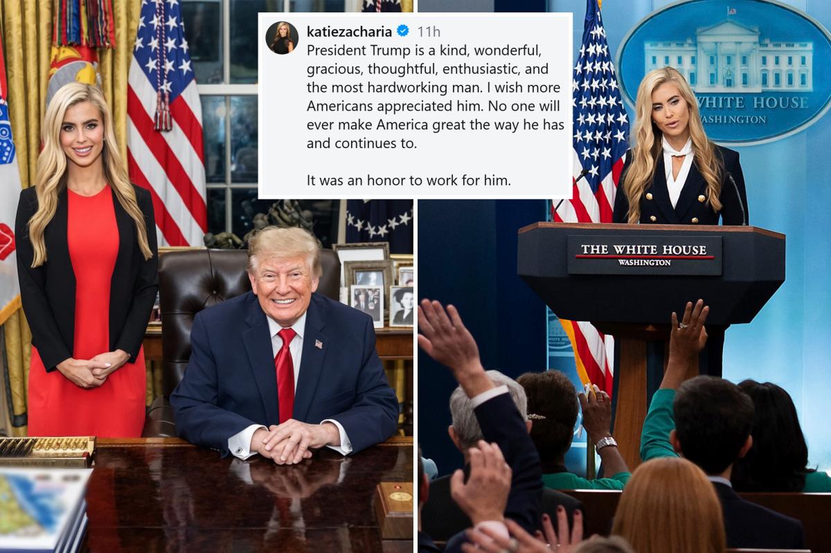 Katie Zacharia's Surprising Praise for Trump After White House Exit