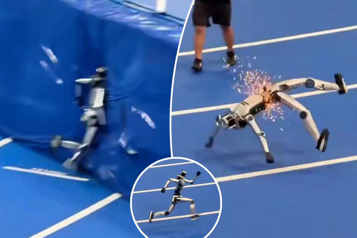 Humanoid Robot Sparks Debate After Crashing Spectacularly During Training